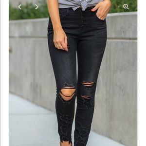 NWT Vervet black skinny jeans size 15/32